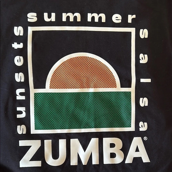 NWT Zumba Black Graphic Tank Top - Picture 4 of 7